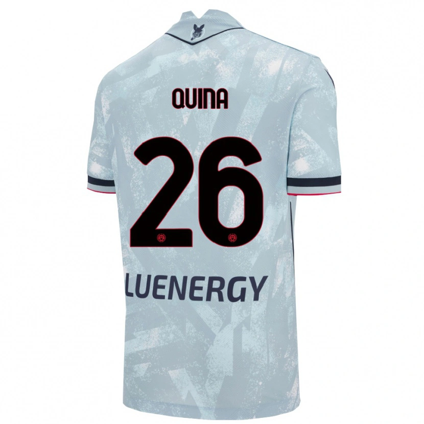 Danxen Enfant Maillot Domingos Quina #26 Bleu Clair Noir Tenues Extérieur 2025/26 T-Shirt