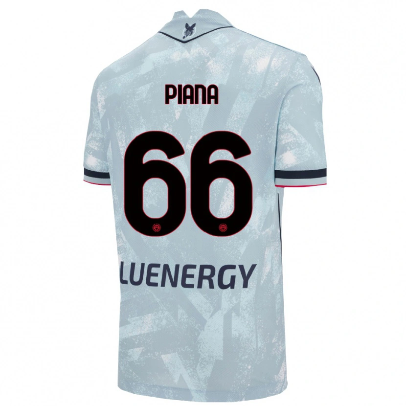 Danxen Enfant Maillot Edoardo Piana #66 Bleu Clair Noir Tenues Extérieur 2025/26 T-Shirt