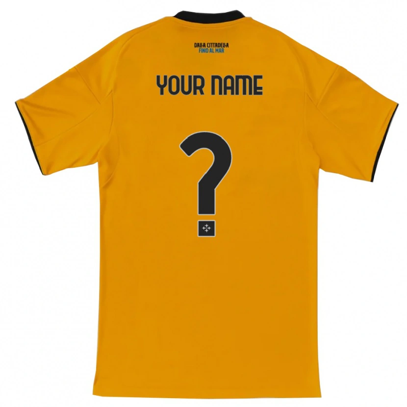 Danxen Enfant Maillot Votre Nom #0 Orange Bleu Tenues Extérieur 2025/26 T-Shirt