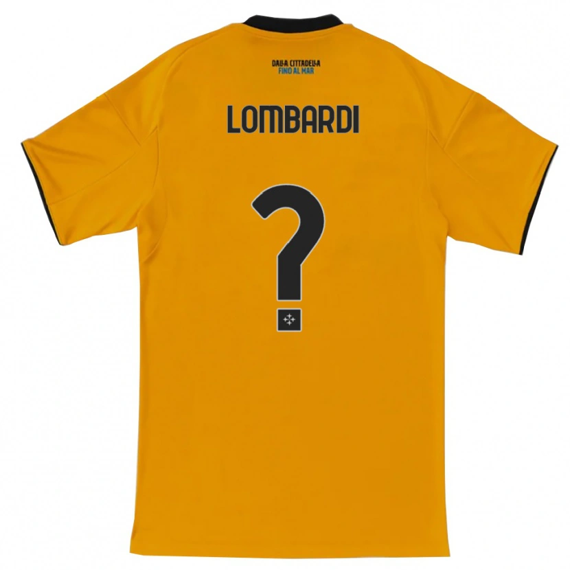 Danxen Enfant Maillot Samuele Lombardi #0 Orange Bleu Tenues Extérieur 2025/26 T-Shirt