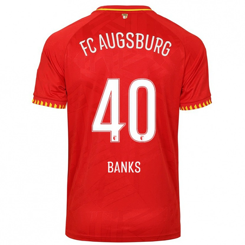 Danxen Enfant Maillot Noahkai Banks #40 Rouge Jaune Tenues Extérieur 2025/26 T-Shirt