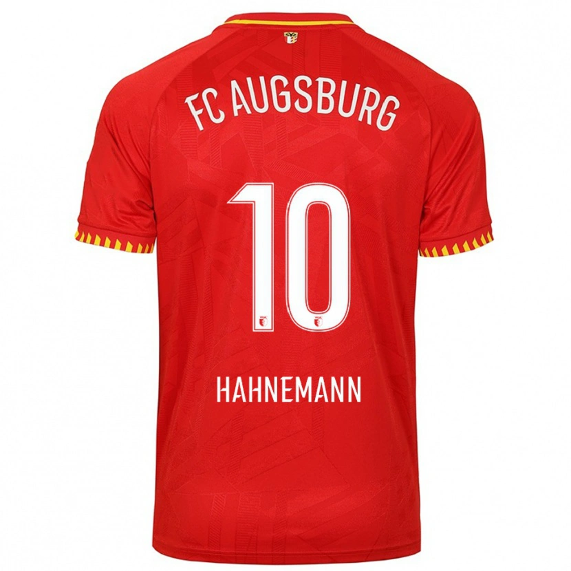 Danxen Enfant Maillot Jamy Hahnemann #10 Rouge Jaune Tenues Extérieur 2025/26 T-Shirt
