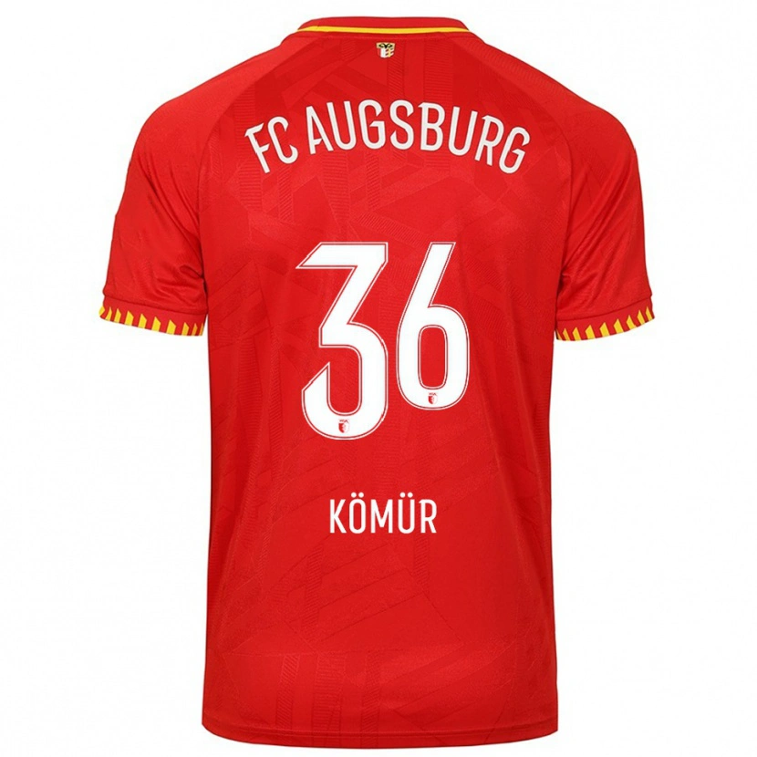 Danxen Enfant Maillot Mert Kömür #36 Rouge Jaune Tenues Extérieur 2025/26 T-Shirt