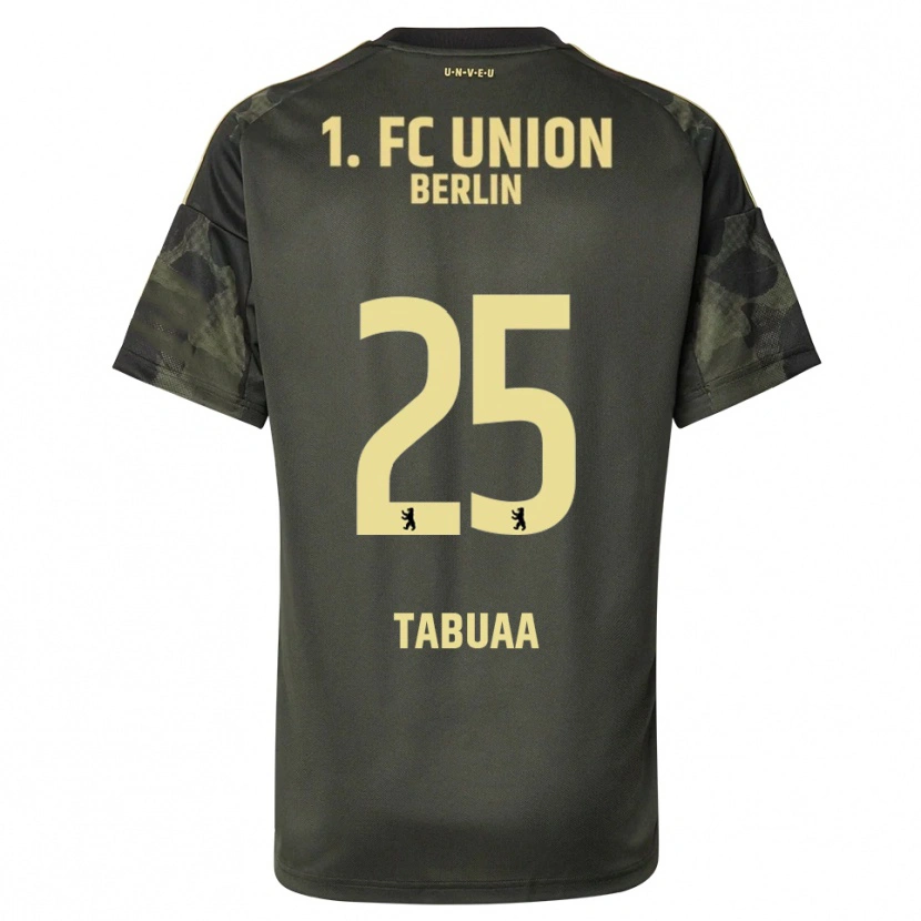Danxen Enfant Maillot Stephen Tabuaa #25 Vert Foncé Noir Tenues Extérieur 2025/26 T-Shirt