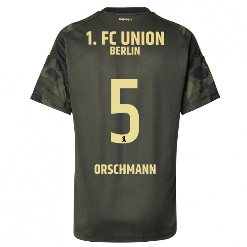 Danxen Enfant Maillot Katja Orschmann #5 Vert Foncé Noir Tenues Extérieur 2025/26 T-Shirt