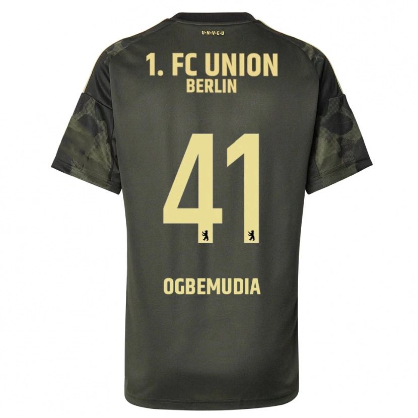 Danxen Enfant Maillot Oluwaseun Ogbemudia #41 Vert Foncé Noir Tenues Extérieur 2025/26 T-Shirt