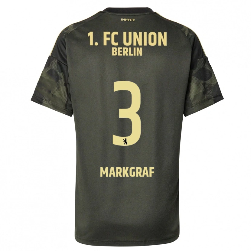 Danxen Enfant Maillot Andrik Markgraf #3 Vert Foncé Noir Tenues Extérieur 2025/26 T-Shirt