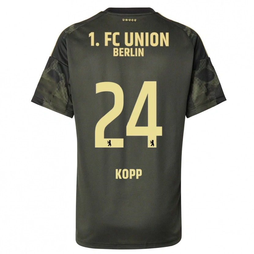 Danxen Enfant Maillot Marvin Kopp #24 Vert Foncé Noir Tenues Extérieur 2025/26 T-Shirt