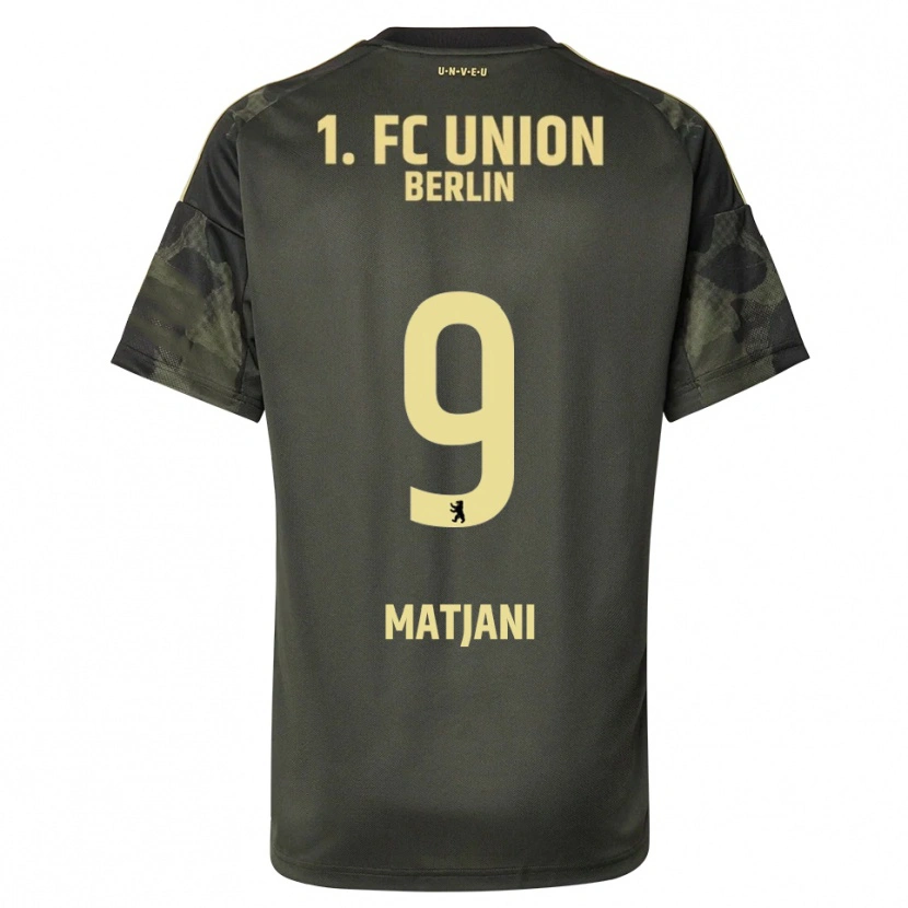 Danxen Enfant Maillot Francesco Matjani #9 Vert Foncé Noir Tenues Extérieur 2025/26 T-Shirt