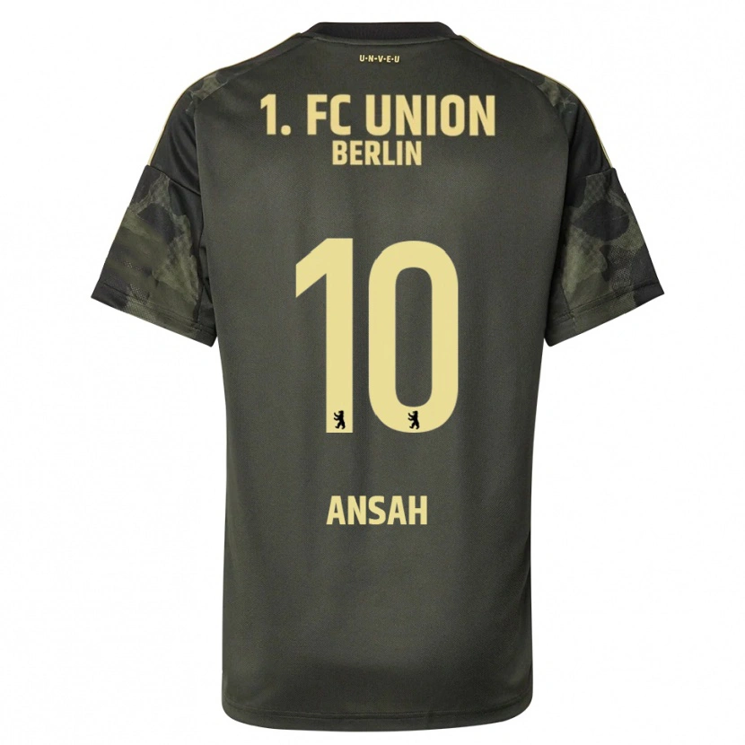 Danxen Enfant Maillot Ilyas Ansah #10 Vert Foncé Noir Tenues Extérieur 2025/26 T-Shirt