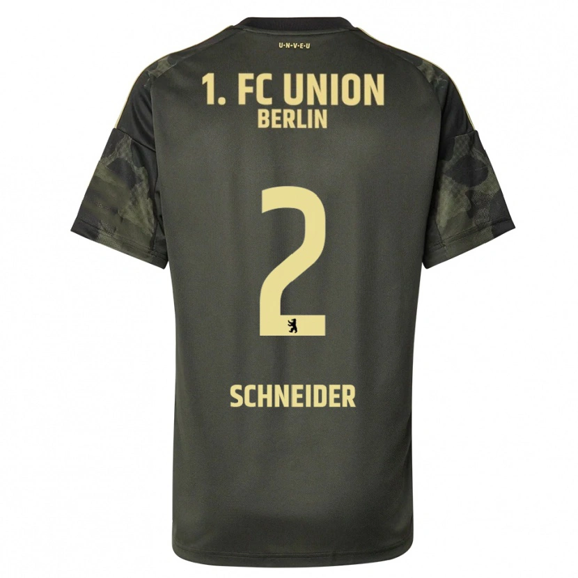 Danxen Enfant Maillot Tomke Schneider #2 Vert Foncé Noir Tenues Extérieur 2025/26 T-Shirt
