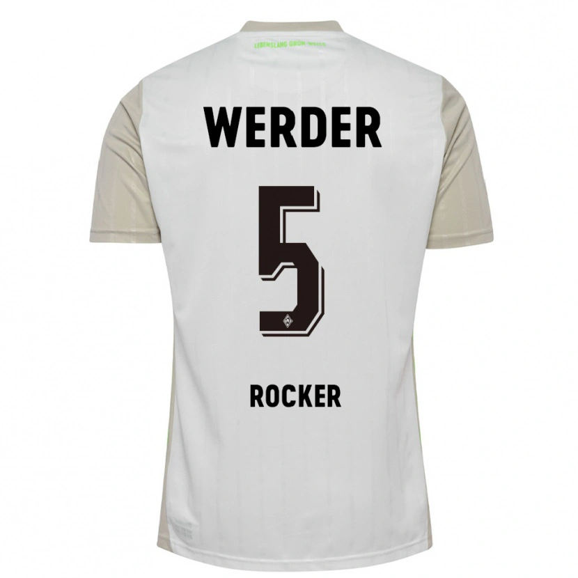 Danxen Enfant Maillot Cimo Röcker #5 Blanc Noir Tenues Extérieur 2025/26 T-Shirt