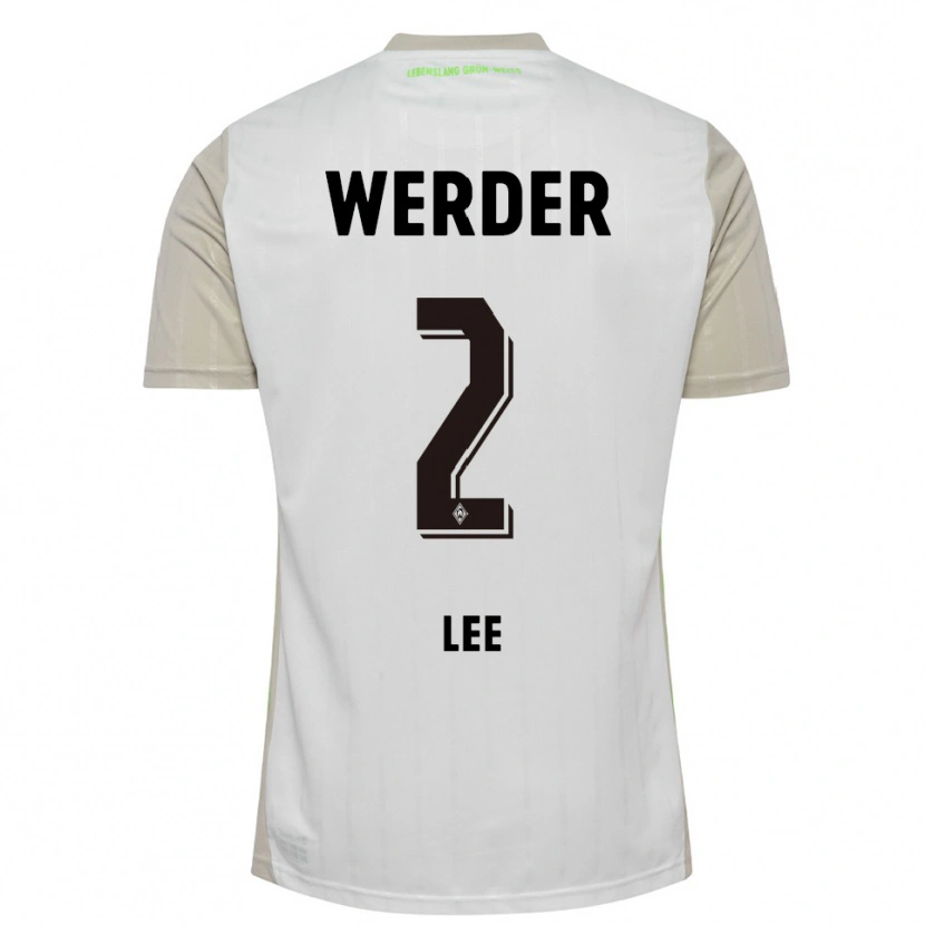 Danxen Enfant Maillot Gun-Woo Lee #2 Blanc Noir Tenues Extérieur 2025/26 T-Shirt