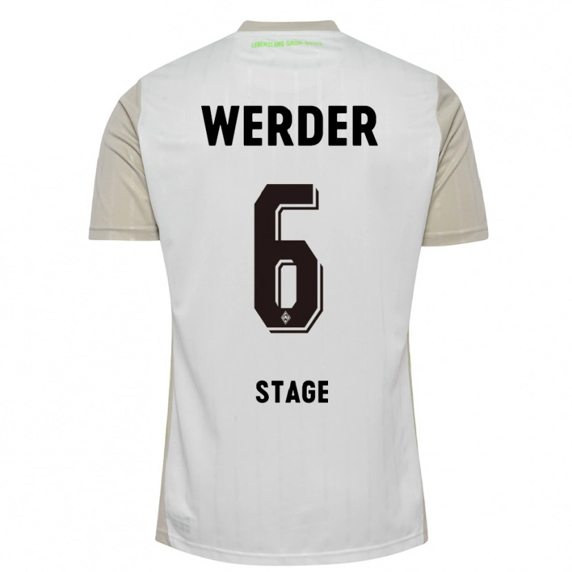 Danxen Enfant Maillot Jens Stage #6 Blanc Noir Tenues Extérieur 2025/26 T-Shirt