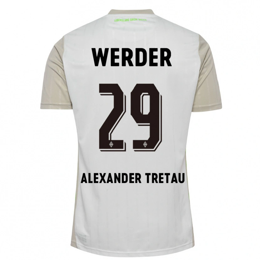 Danxen Enfant Maillot Hans Tretau #29 Blanc Noir Tenues Extérieur 2025/26 T-Shirt