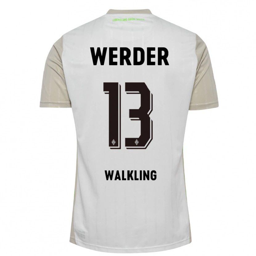 Danxen Enfant Maillot Ricarda Walkling #13 Blanc Noir Tenues Extérieur 2025/26 T-Shirt