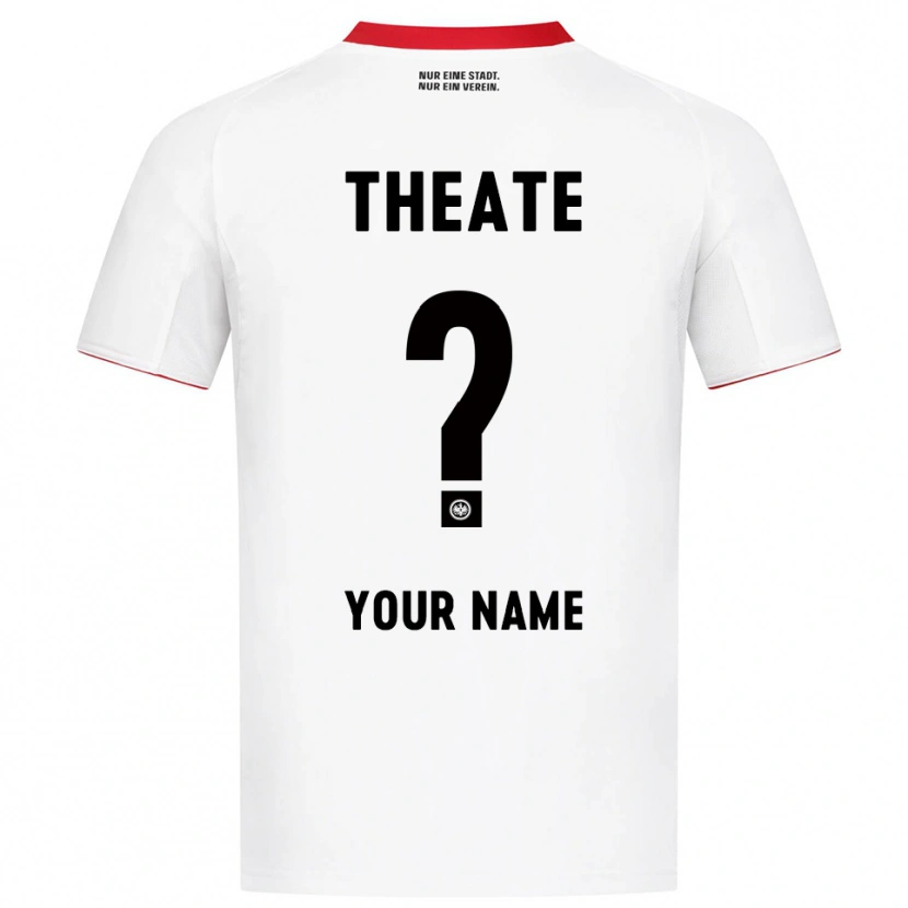 Danxen Enfant Maillot Votre Nom #0 Blanc Rouge Tenues Extérieur 2025/26 T-Shirt
