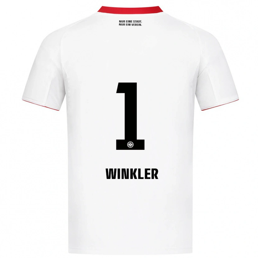 Danxen Enfant Maillot Sophia Winkler #1 Blanc Rouge Tenues Extérieur 2025/26 T-Shirt