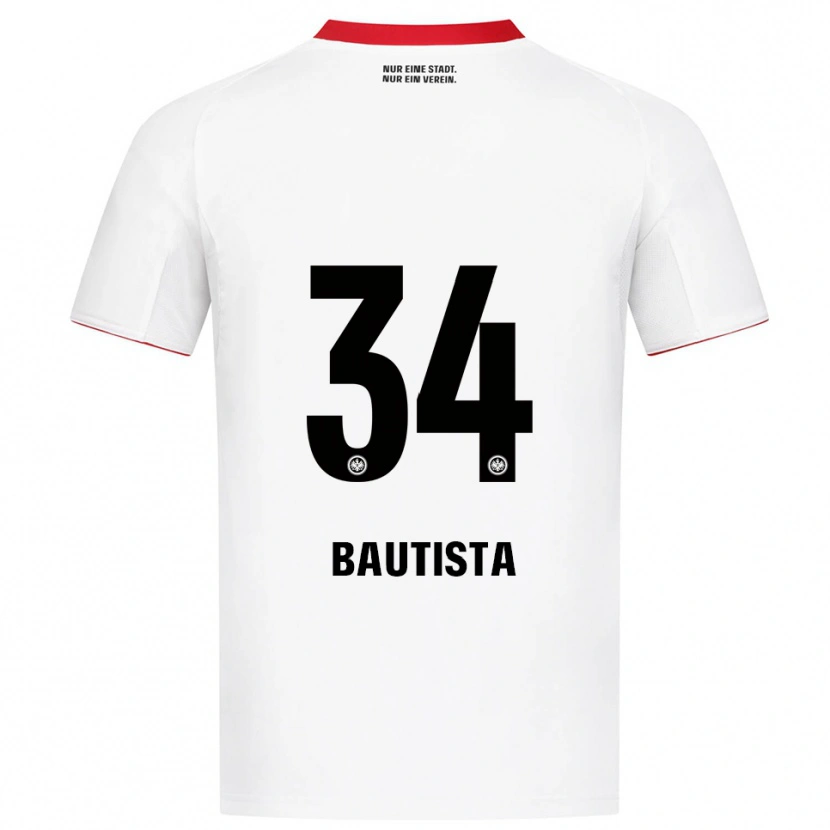Danxen Enfant Maillot Davis Bautista #34 Blanc Rouge Tenues Extérieur 2025/26 T-Shirt