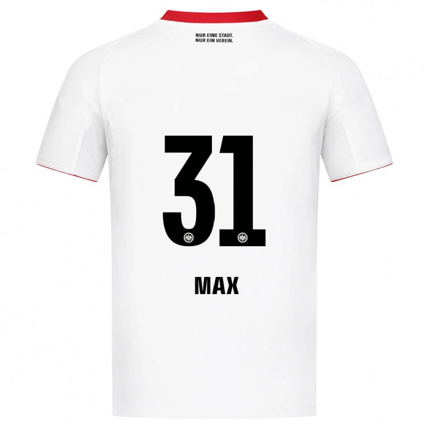 Danxen Enfant Maillot Philipp Max #31 Blanc Rouge Tenues Extérieur 2025/26 T-Shirt
