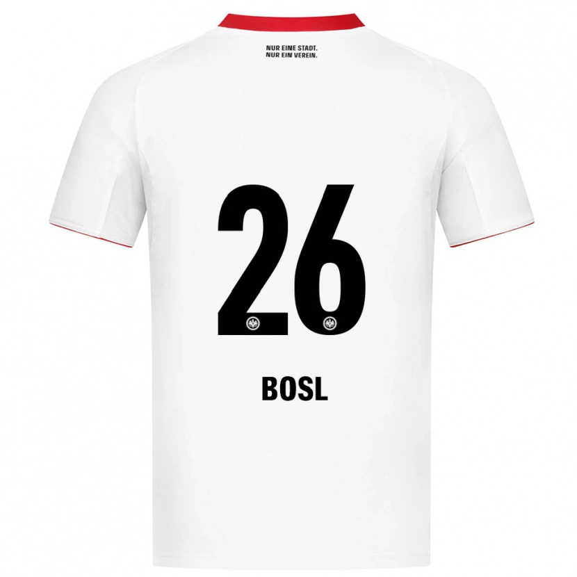 Danxen Enfant Maillot Cara Bosl #26 Blanc Rouge Tenues Extérieur 2025/26 T-Shirt