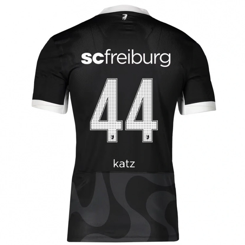 Danxen Enfant Maillot Kilian Katz #44 Noir Blanc Tenues Extérieur 2025/26 T-Shirt