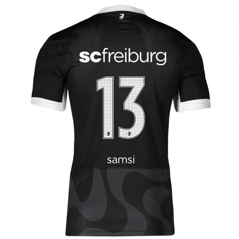 Danxen Enfant Maillot Simon Samsi #13 Noir Blanc Tenues Extérieur 2025/26 T-Shirt