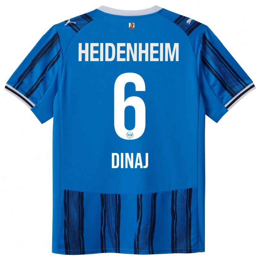 Danxen Enfant Maillot Leonard Dinaj #6 Bleu Marine Tenues Extérieur 2025/26 T-Shirt