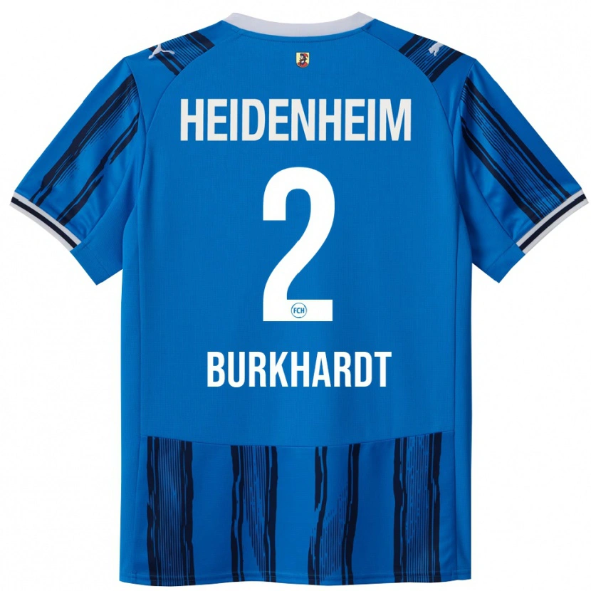 Danxen Enfant Maillot Hannes Burkhardt #2 Bleu Marine Tenues Extérieur 2025/26 T-Shirt