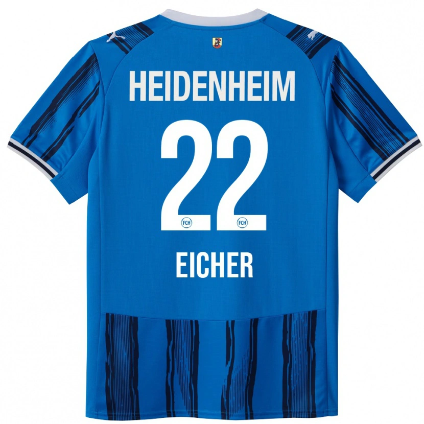 Danxen Enfant Maillot Vitus Eicher #22 Bleu Marine Tenues Extérieur 2025/26 T-Shirt