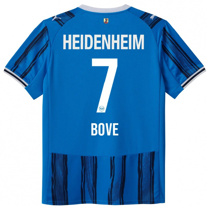 Danxen Enfant Maillot Nevio Bove #7 Bleu Marine Tenues Extérieur 2025/26 T-Shirt