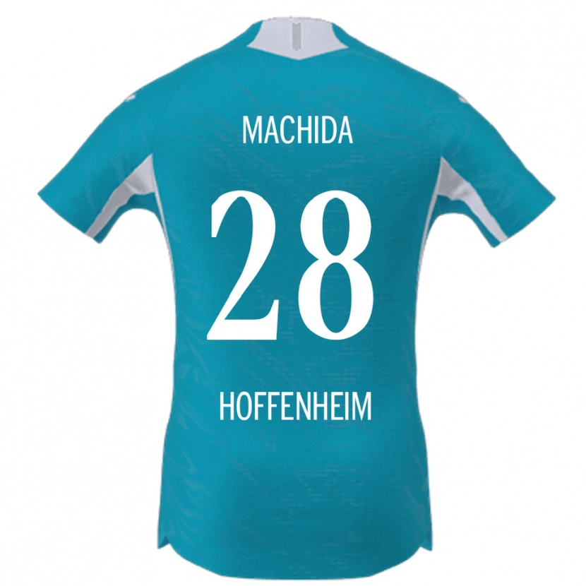 Danxen Enfant Maillot Koki Machida #28 Bleu Ciel Tenues Extérieur 2025/26 T-Shirt