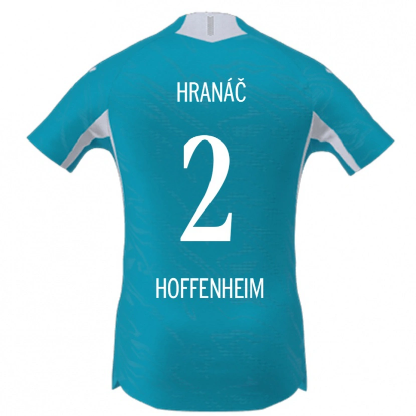 Danxen Enfant Maillot Robin Hranac #2 Bleu Ciel Tenues Extérieur 2025/26 T-Shirt
