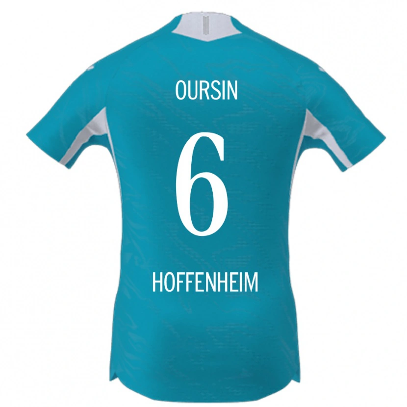 Danxen Enfant Maillot Fredrik Oursin #6 Bleu Ciel Tenues Extérieur 2025/26 T-Shirt