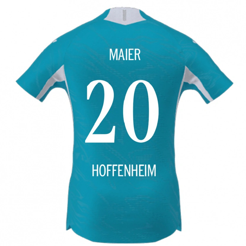 Danxen Enfant Maillot Leonie Maier #20 Bleu Ciel Tenues Extérieur 2025/26 T-Shirt