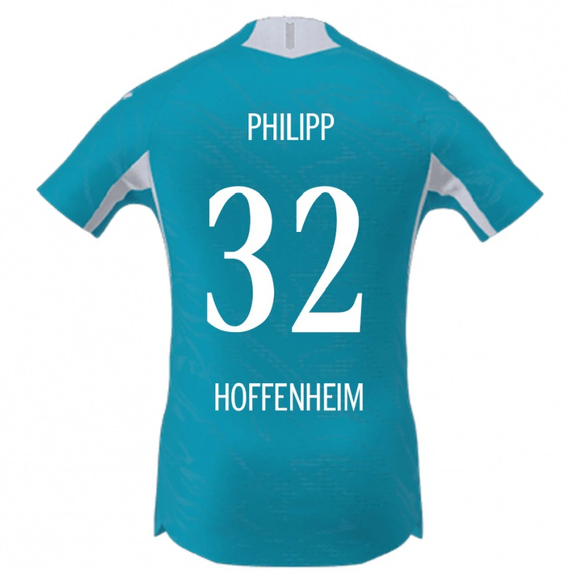 Danxen Enfant Maillot Tim Philipp #32 Bleu Ciel Tenues Extérieur 2025/26 T-Shirt