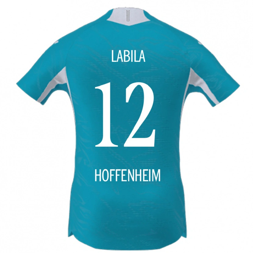 Danxen Enfant Maillot Daniel Labila #12 Bleu Ciel Tenues Extérieur 2025/26 T-Shirt