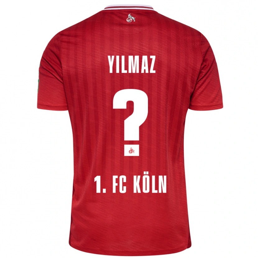 Danxen Enfant Maillot Abdul-Malik Yilmaz #0 Rouge Blanc Tenues Extérieur 2025/26 T-Shirt