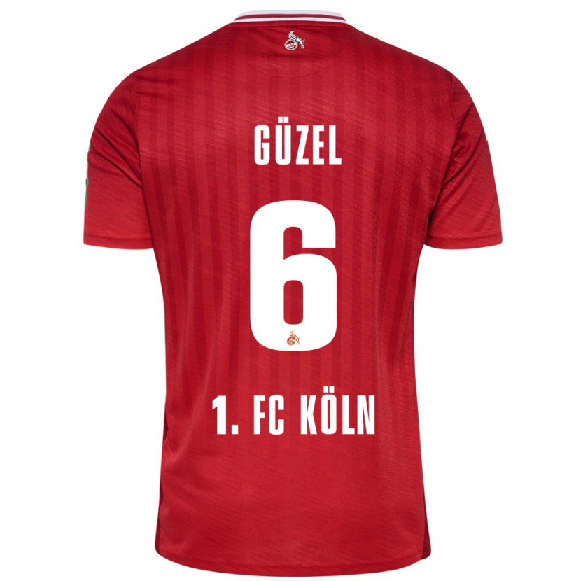 Danxen Enfant Maillot Arian Güzel #6 Rouge Blanc Tenues Extérieur 2025/26 T-Shirt