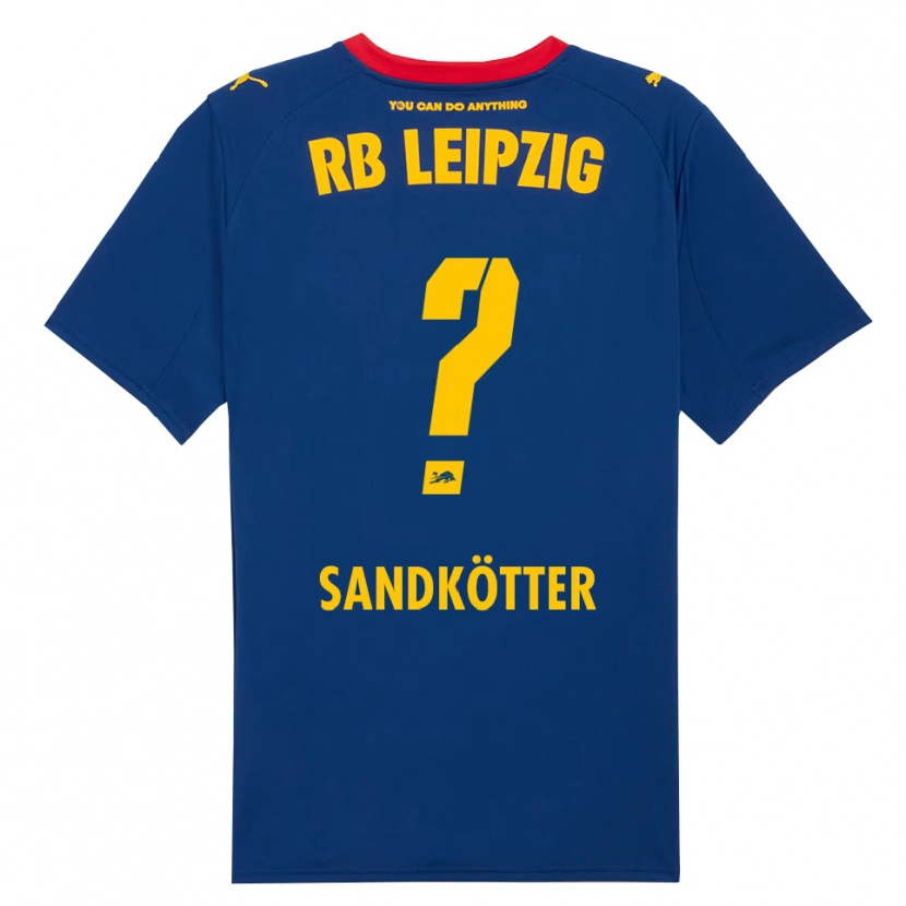Danxen Enfant Maillot Constantin Sandkötter #0 Marine Rouge Tenues Extérieur 2025/26 T-Shirt