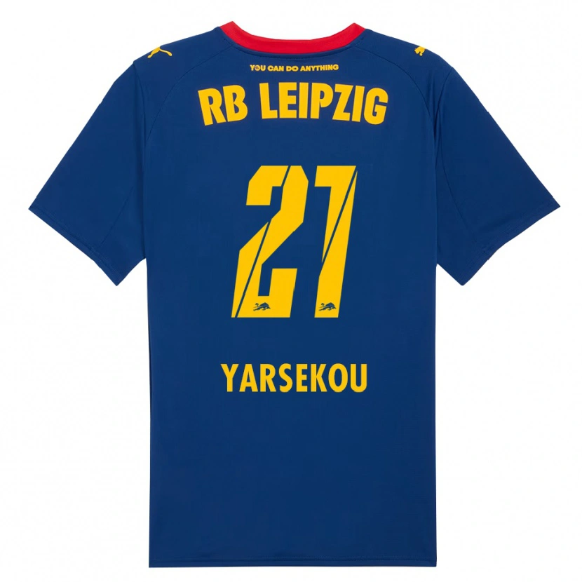 Danxen Enfant Maillot Dilane Yarsekou #21 Marine Rouge Tenues Extérieur 2025/26 T-Shirt