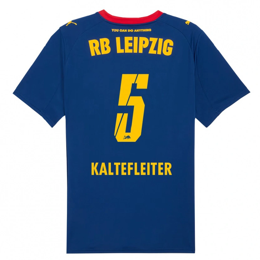 Danxen Enfant Maillot Benno Kaltefleiter #5 Marine Rouge Tenues Extérieur 2025/26 T-Shirt