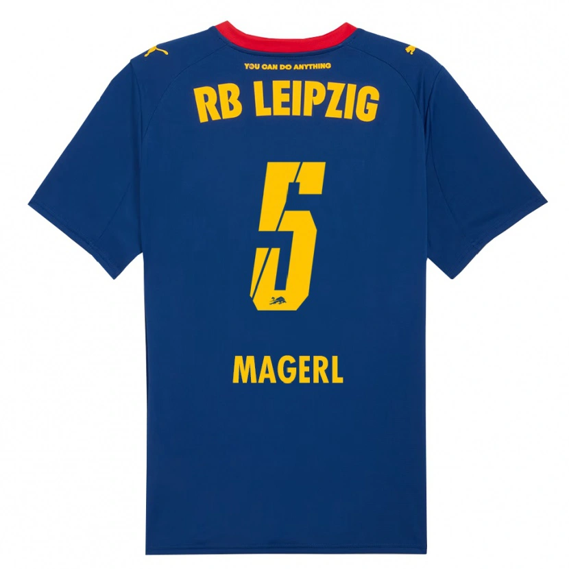 Danxen Enfant Maillot Julia Magerl #5 Marine Rouge Tenues Extérieur 2025/26 T-Shirt