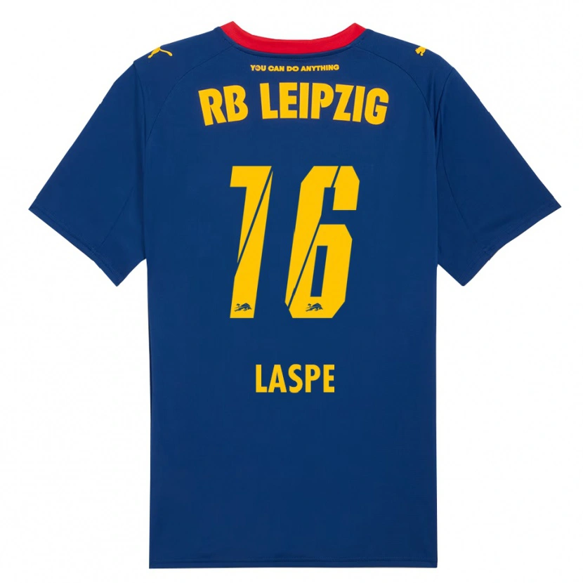 Danxen Enfant Maillot Hannes Laspe #16 Marine Rouge Tenues Extérieur 2025/26 T-Shirt