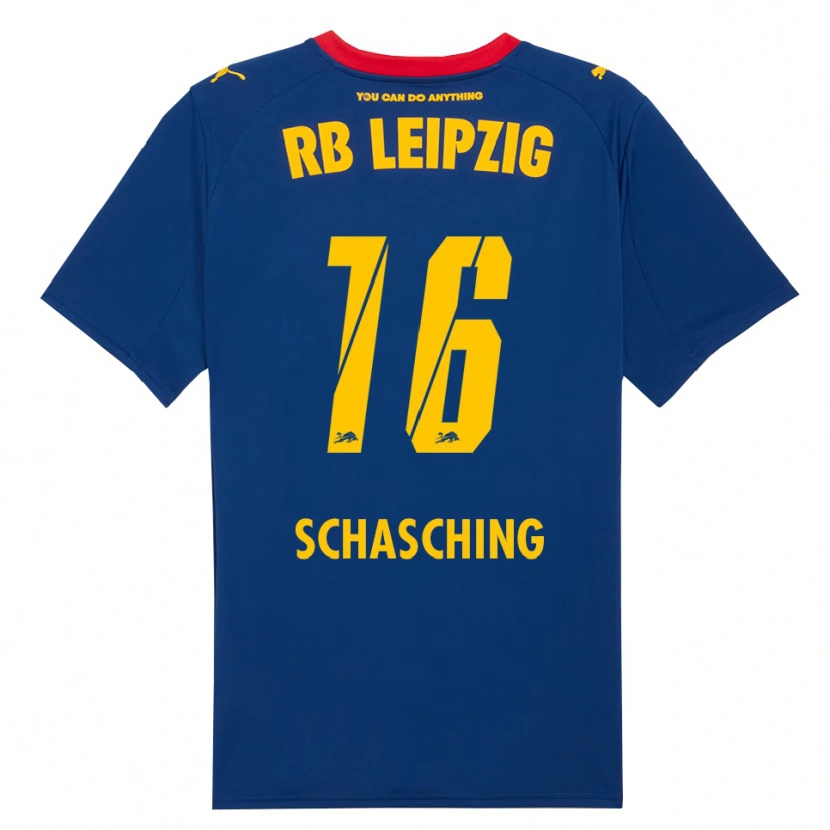Danxen Enfant Maillot Annabel Schasching #16 Marine Rouge Tenues Extérieur 2025/26 T-Shirt