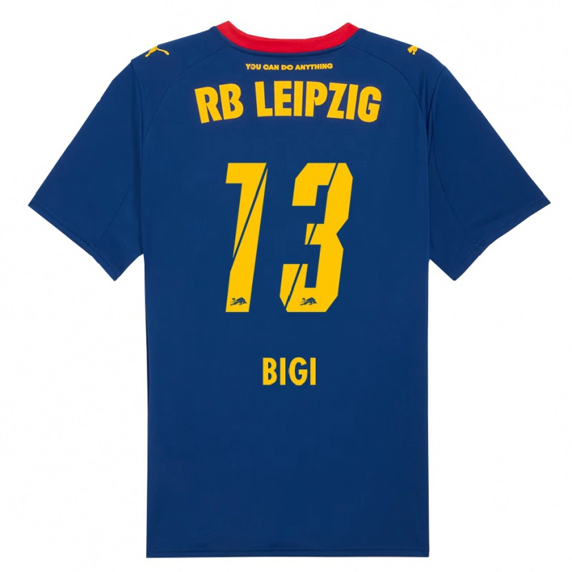 Danxen Enfant Maillot Samim Bigi #13 Marine Rouge Tenues Extérieur 2025/26 T-Shirt