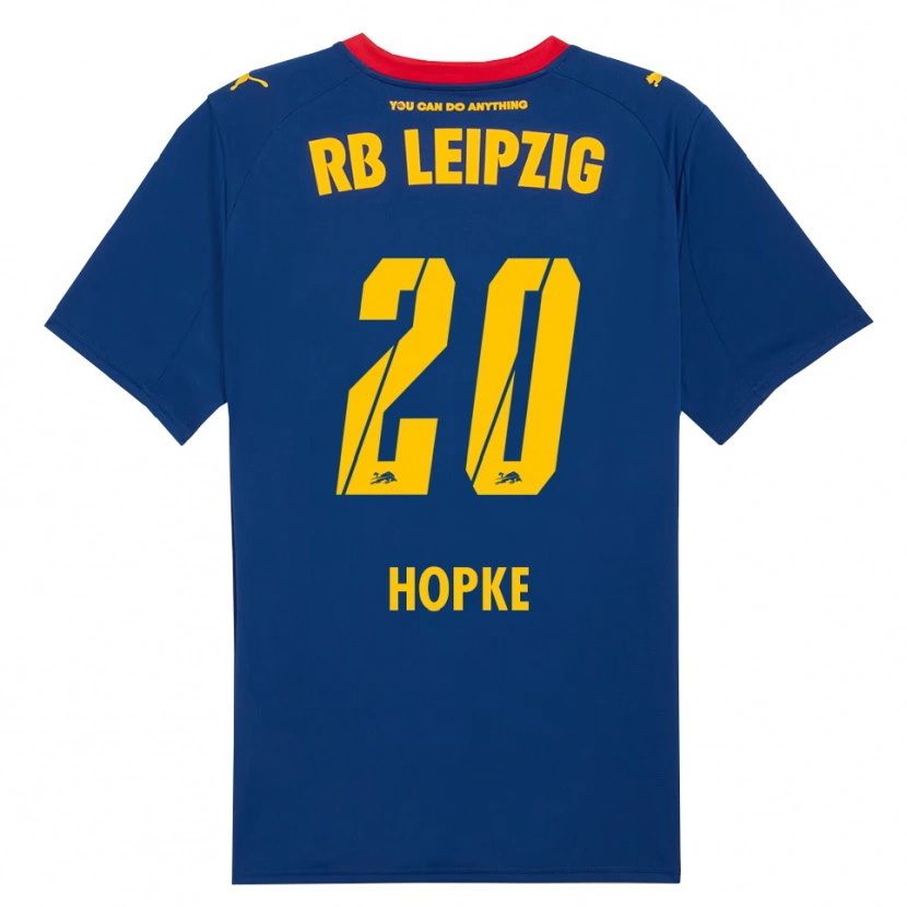 Danxen Enfant Maillot Hannes Hopke #20 Marine Rouge Tenues Extérieur 2025/26 T-Shirt