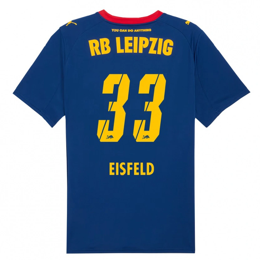 Danxen Enfant Maillot Tom Eisfeld #33 Marine Rouge Tenues Extérieur 2025/26 T-Shirt