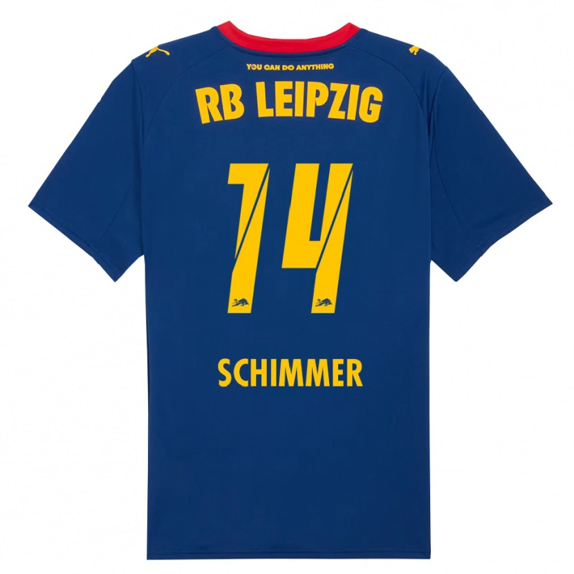 Danxen Enfant Maillot Marleen Schimmer #14 Marine Rouge Tenues Extérieur 2025/26 T-Shirt