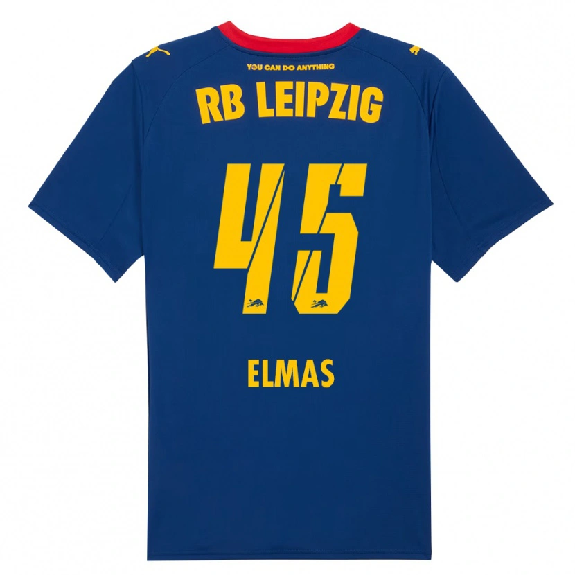 Danxen Enfant Maillot Eljif Elmas #45 Marine Rouge Tenues Extérieur 2025/26 T-Shirt